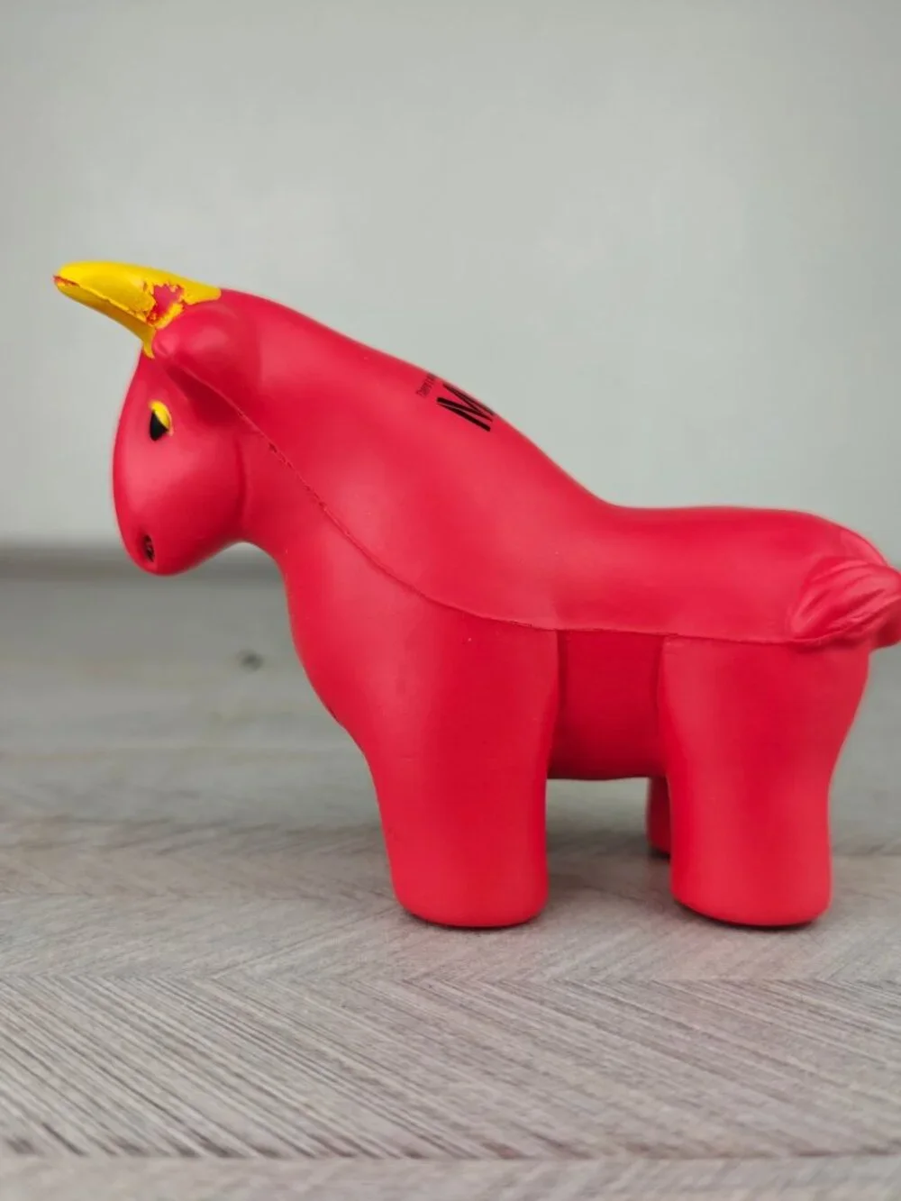 Rare Jim Cramer Mad Money Stress Ball Red Bull Figure Foam CNBC